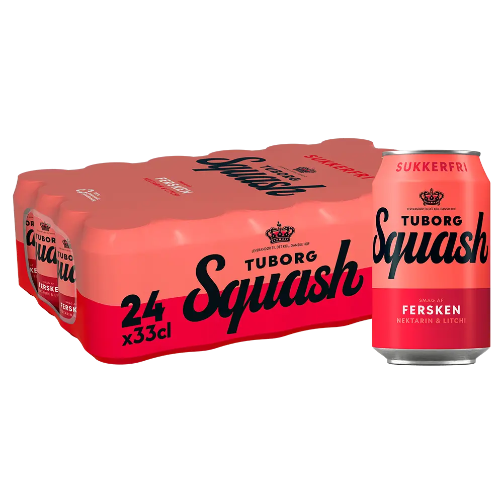 Tuborg Squash Fersken Zuckerfrei 24 x 0,33 ltr. zzgl: DPG Pfand