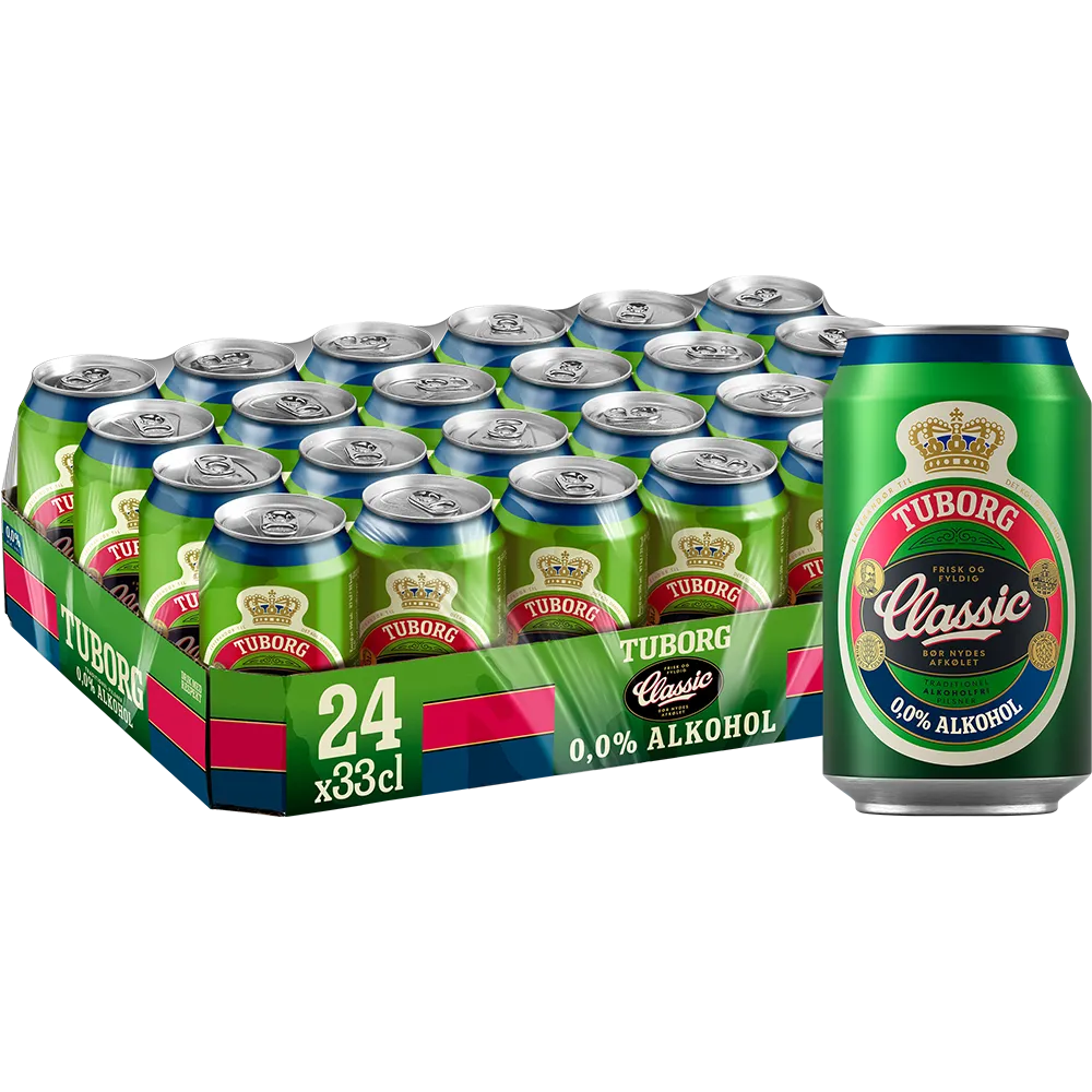 Tuborg Classic 0,0% Alkoholfrei 24x0,33 ltr. Ds. zzgl. DPG