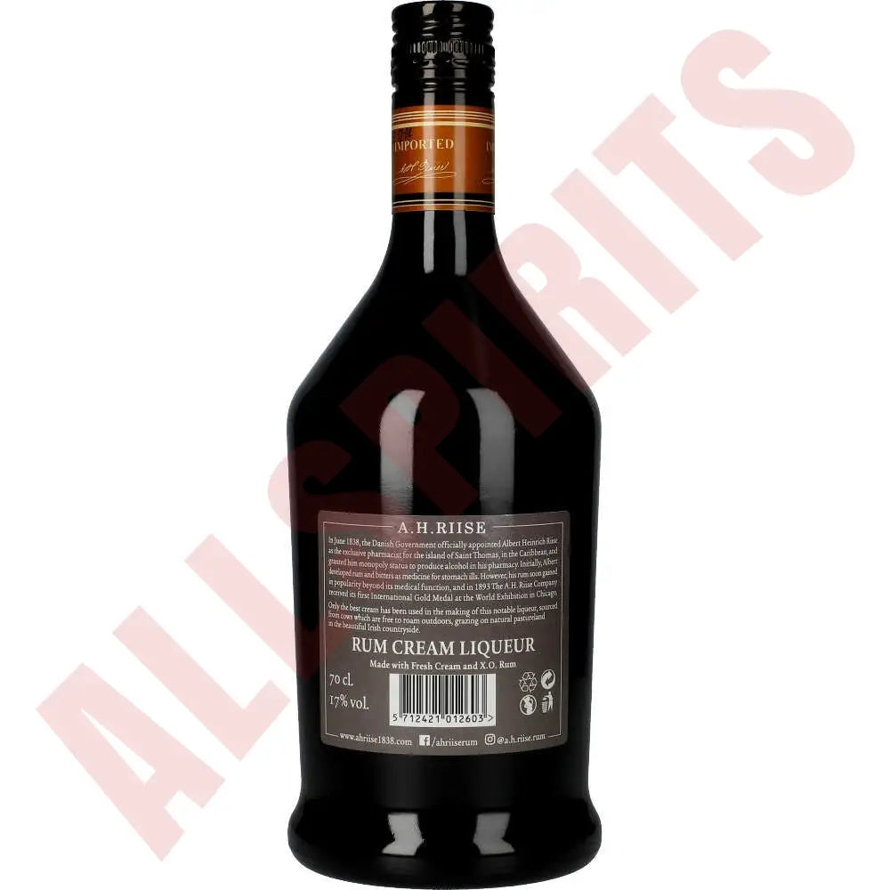 A.H. Riise Rum Cream Liqueur 17% 0,7 ltr. - AllSpirits