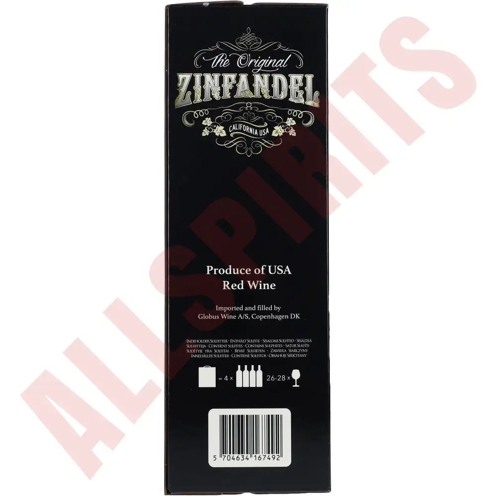 The Original Zinfandel Black Version 14 5% 3L Bib Wein & Sekt
