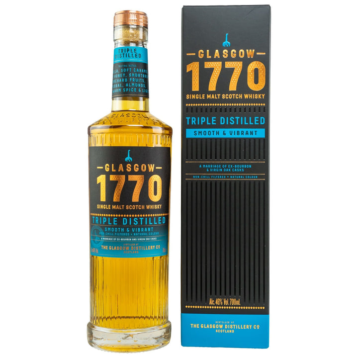 1770 Glasgow Single Malt Scotch Whisky - Triple Distilled Smooth 46% 0,7l - AllSpirits