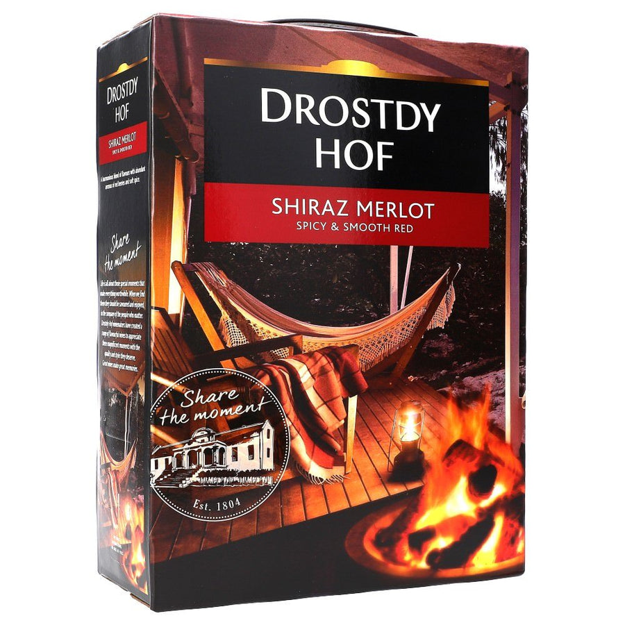 Distell Drostdy Hof Shiraz/Merlot/Cape red 13,5% 3 ltr. - AllSpirits