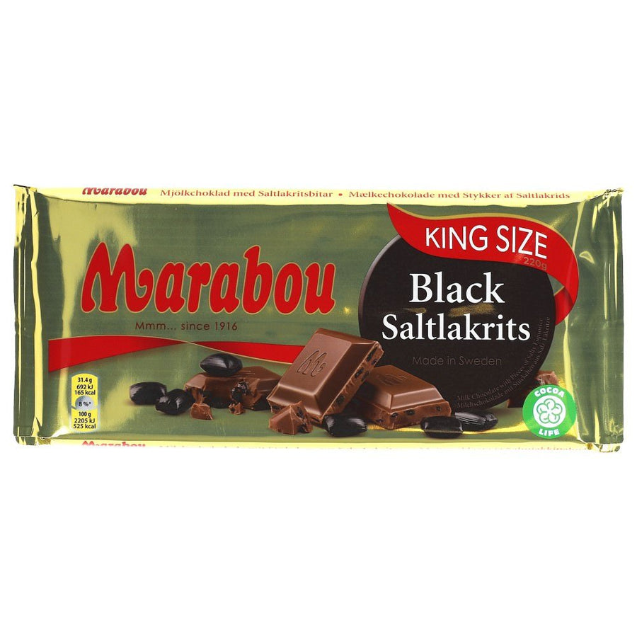 Marabou Black-Saltlakritz 220g - AllSpirits