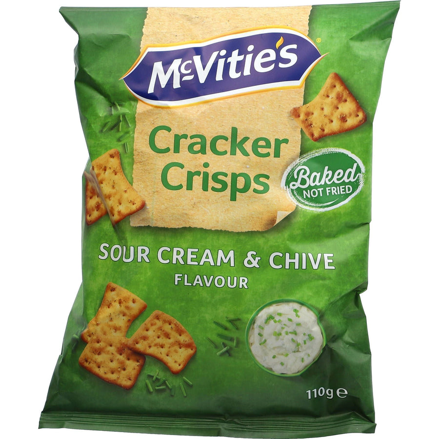 Mc Vities Cracker Sour Cream & Chive Flavour 110g - AllSpirits
