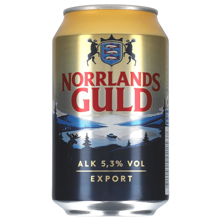 Norrlands Guld Export 5,3% 24x 0,33 ltr. zzgl. DPG Pfand - AllSpirits