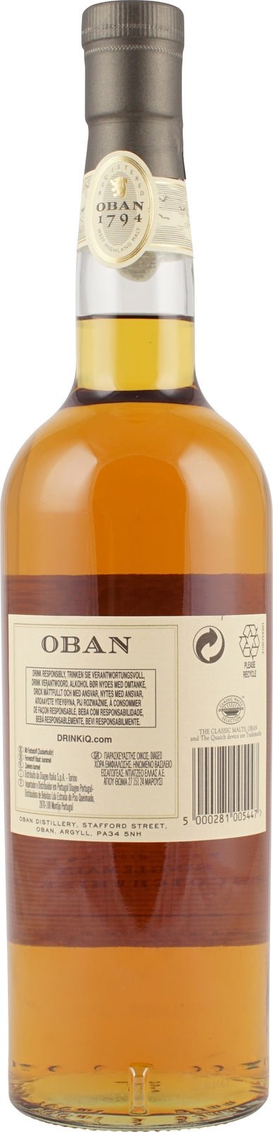 Oban Malt Whisky 14 Jahre 43% 0,7 ltr. - AllSpirits