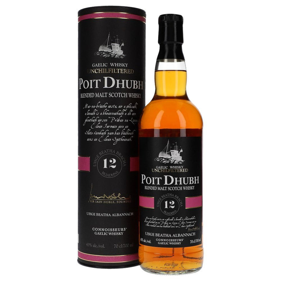 Poit Dhubh 12 Years Malt Whisky 43% 0,7 ltr - AllSpirits
