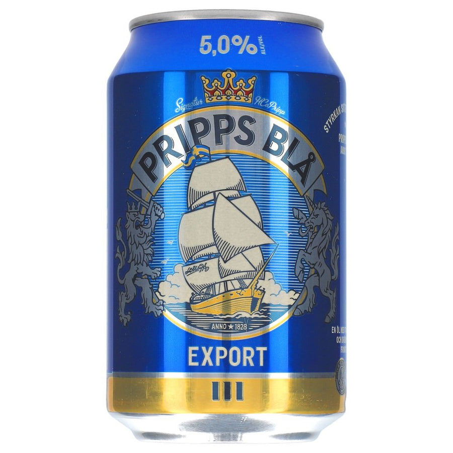 Pripps Bla Export 5% 24x 0,33 ltr. zzgl. DPG Pfand - AllSpirits
