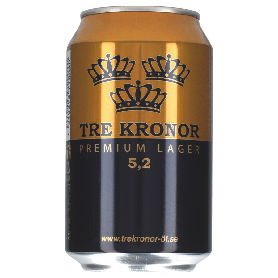 Tre Kronor Premium Lager 5,2 % 24 x 0,33 l zzgl. DPG Pfand - AllSpirits