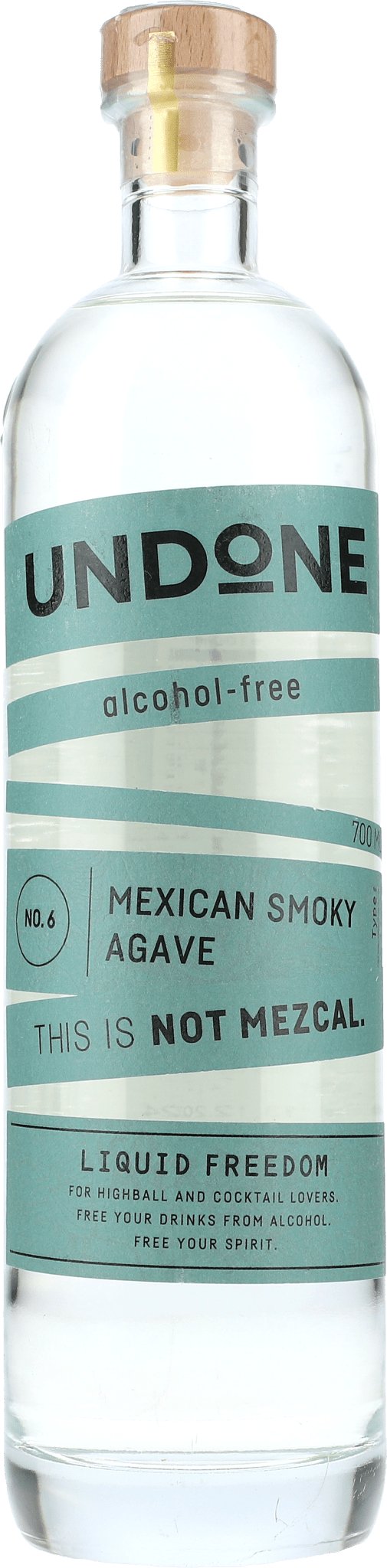 Undone No.6 Mexican Smoke Agave Type alcfree Mezcal 0,7 ltr. - AllSpirits