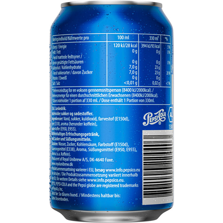 Pepsi Cola 24x0,33 ltr. zzgl. DPG Pfand