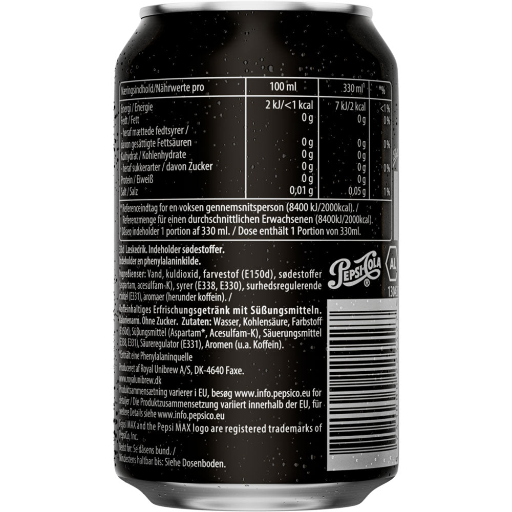 Pepsi Cola Max 24x 0,33 ltr. zzgl. DPG Pfand