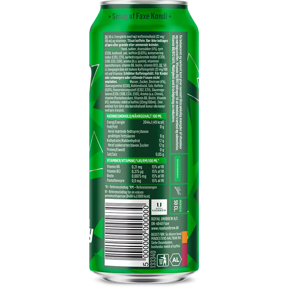 Faxe Kondi Energy Drink Original 12 x 0,5 ltr. zzgl. DPG Pfand