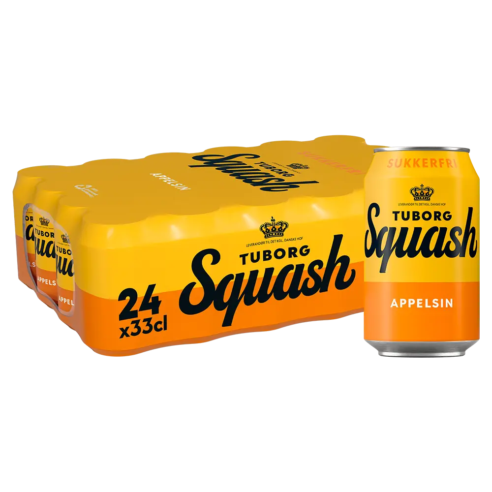 Tuborg Squash Appelsin Zuckerfrei 24 x 0,33 ltr. zzgl: DPG Pfand