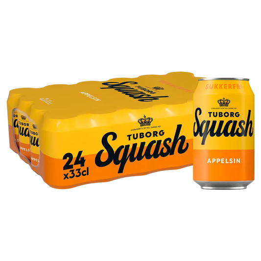 Tuborg Squash Appelsin Zuckerfrei 24 x 0,33 ltr. zzgl: DPG Pfand
