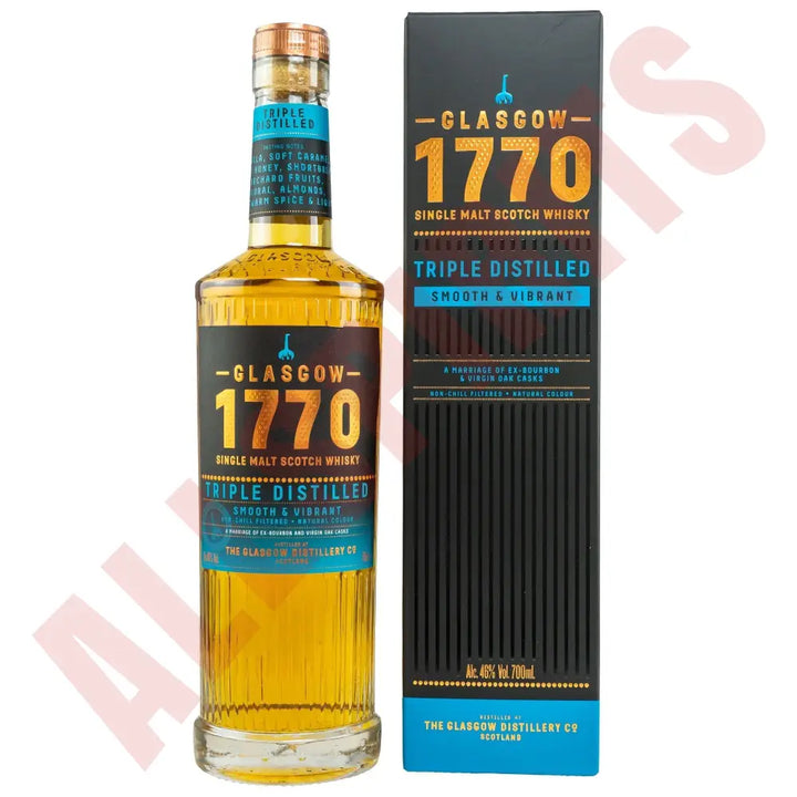 1770 Glasgow Single Malt Scotch Whisky - Triple Distilled Smooth 46% 0,7l - AllSpirits