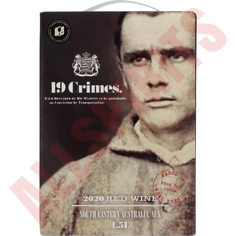 19 Crimes Red Wine 14% 1,5 ltr. BIB - AllSpirits