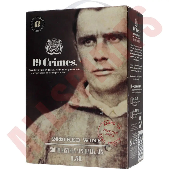 19 Crimes Red Wine 14% 1,5 ltr. BIB - AllSpirits