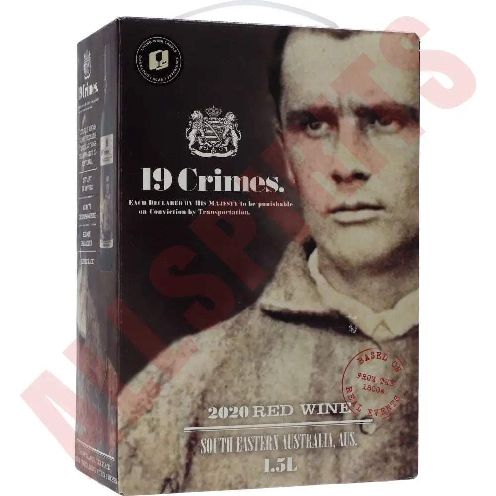 19 Crimes Red Wine 14% 1,5 ltr. BIB - AllSpirits