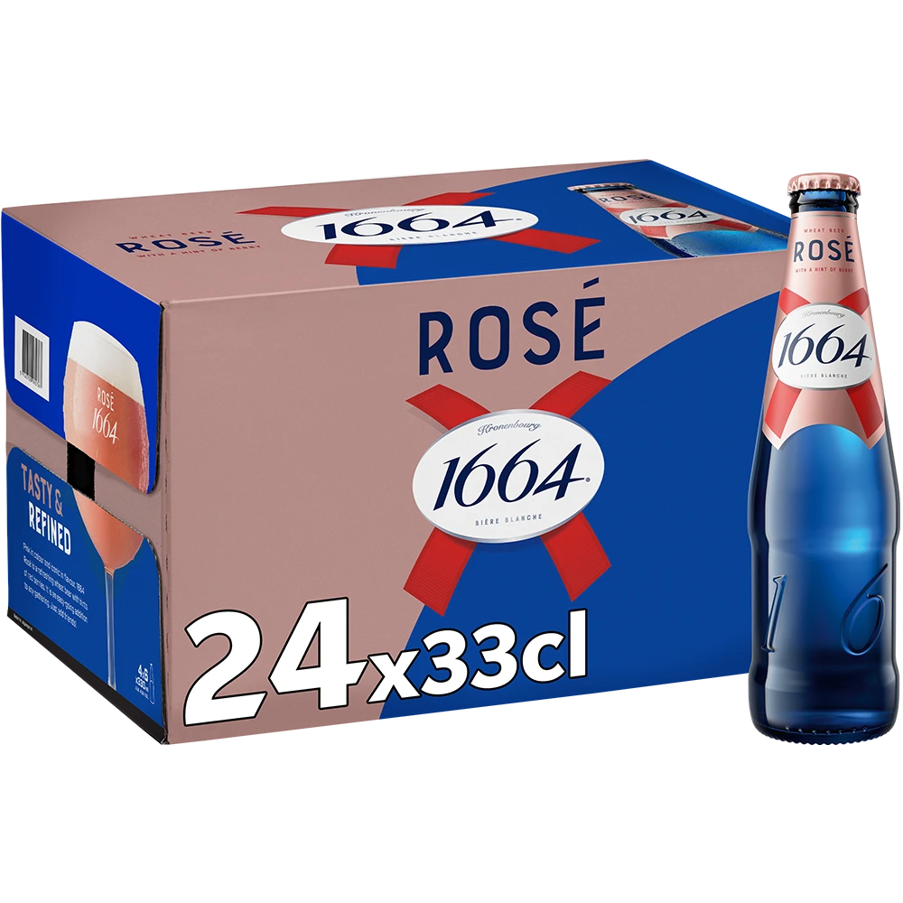 Kronenbourg 1664 Rosé 5% 24 x 0,33 ltr Flasche