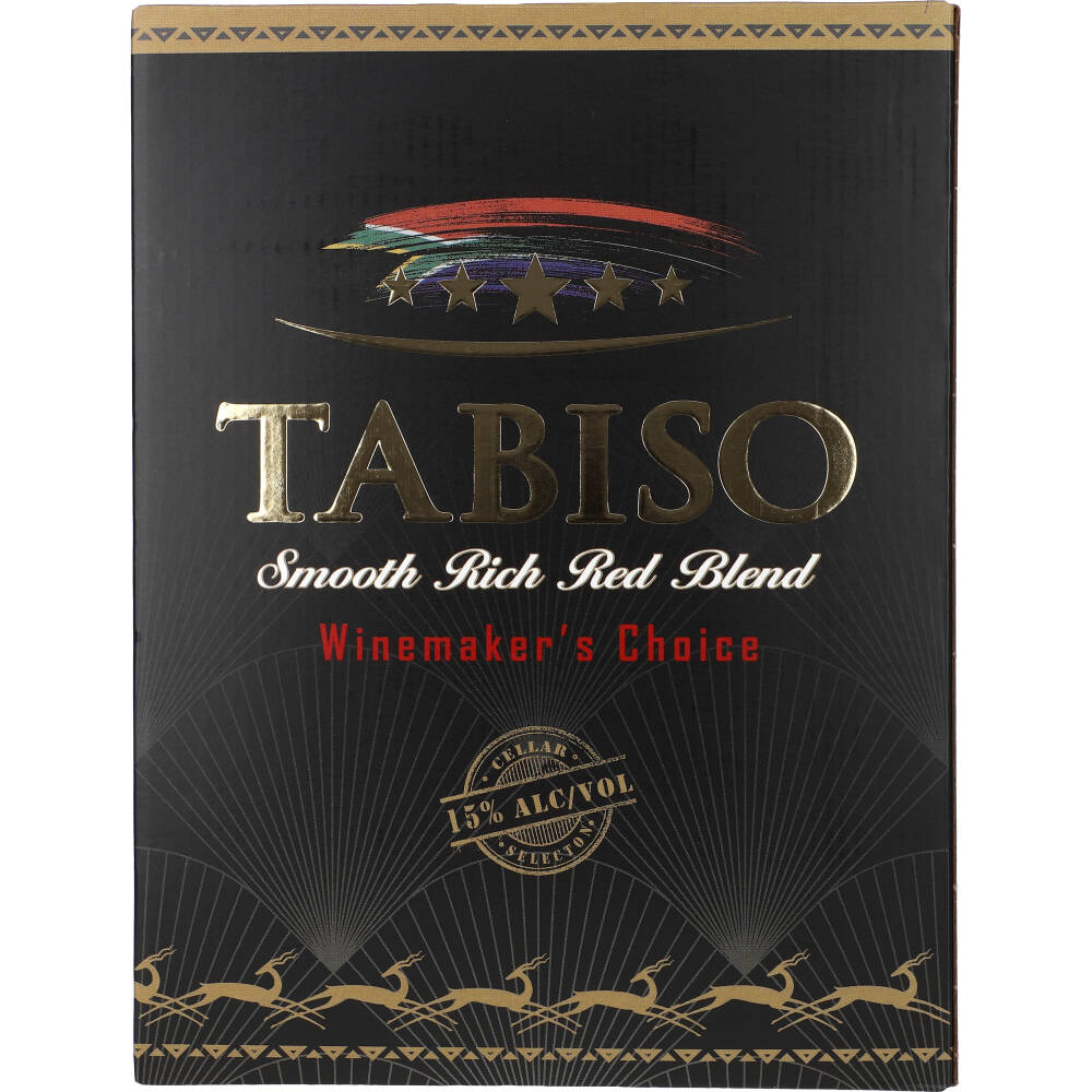 Tabiso Smooth Rich Red Blend 15% 3 Liter BiB
