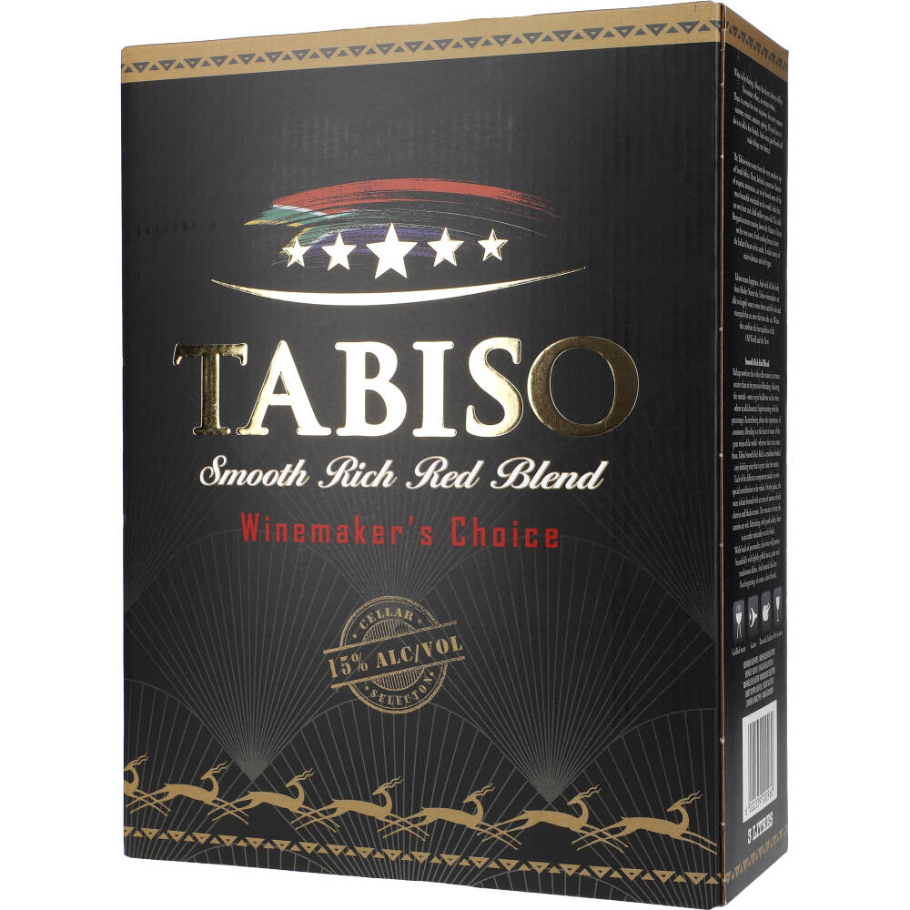Tabiso Smooth Rich Red Blend 15% 3 Liter BiB