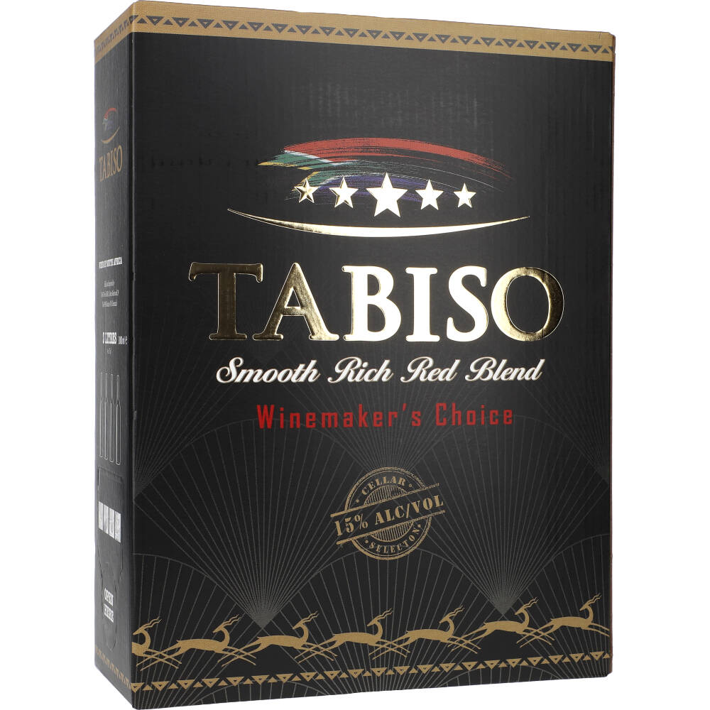 Tabiso Smooth Rich Red Blend 15% 3 Liter BiB