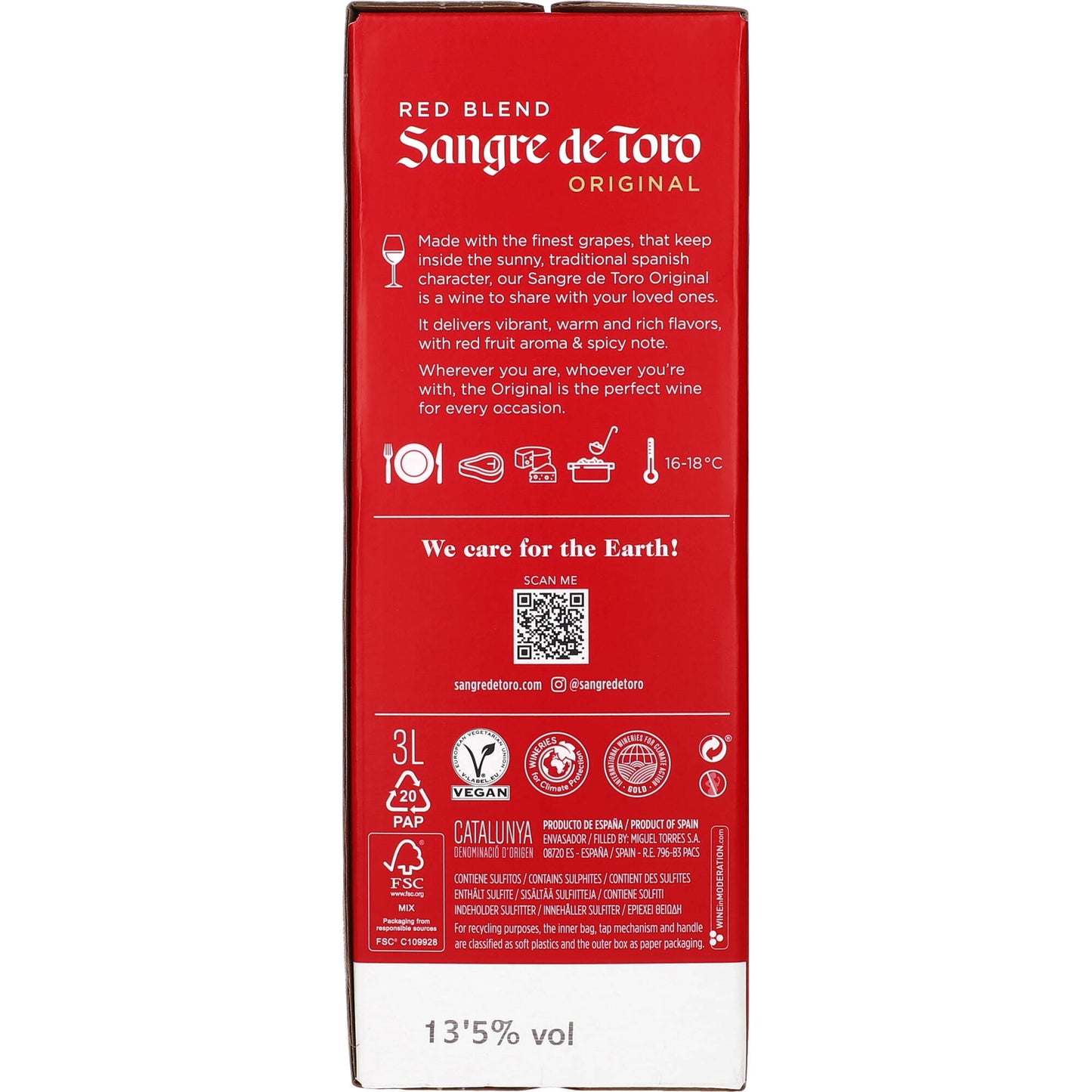 Torres Sangre de Toro 13,5% 3 Liter BiB