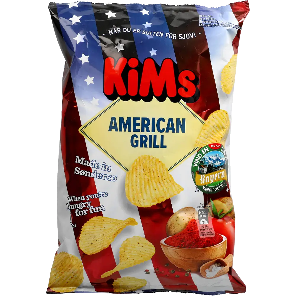 Kims American Grill Chips 170G