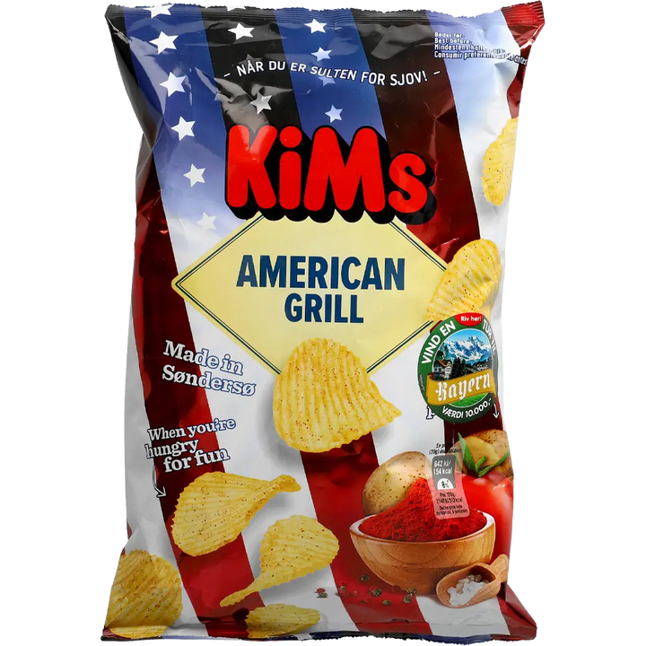 Kims American Grill Chips 170G