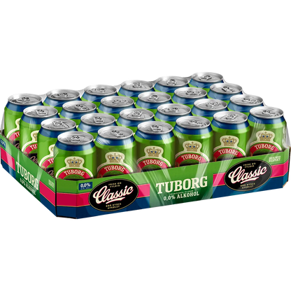 Tuborg Classic 0,0% Alkoholfrei 24x0,33 ltr. Ds. zzgl. DPG