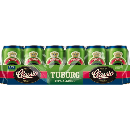 Tuborg Classic 0,0% Alkoholfrei 24x0,33 ltr. Ds. zzgl. DPG