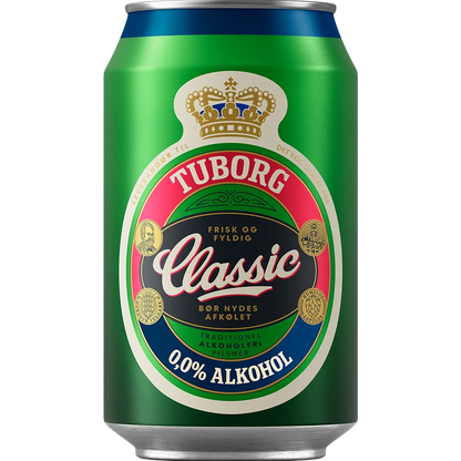 Tuborg Classic 0,0% Alkoholfrei 24x0,33 ltr. Ds. zzgl. DPG