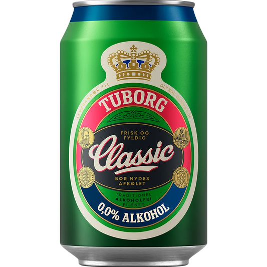 Tuborg Classic 0,0% Alkoholfrei 24x0,33 ltr. Ds. zzgl. DPG