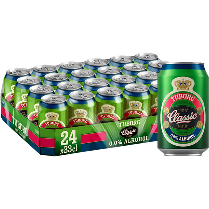 Tuborg Classic 0,0% Alkoholfrei 24x0,33 ltr. Ds. zzgl. DPG