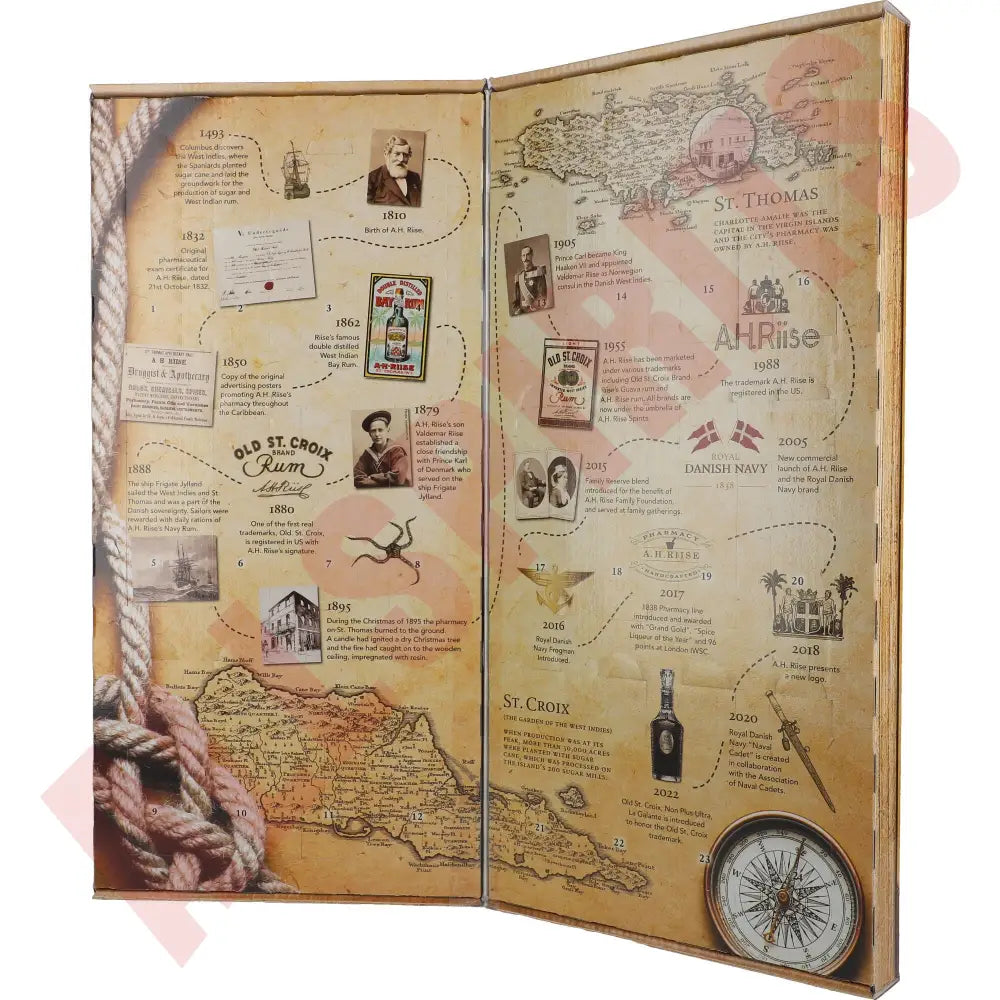 A.H. Riise Adventskalender Buch 40-60% 24x0,02l - AllSpirits