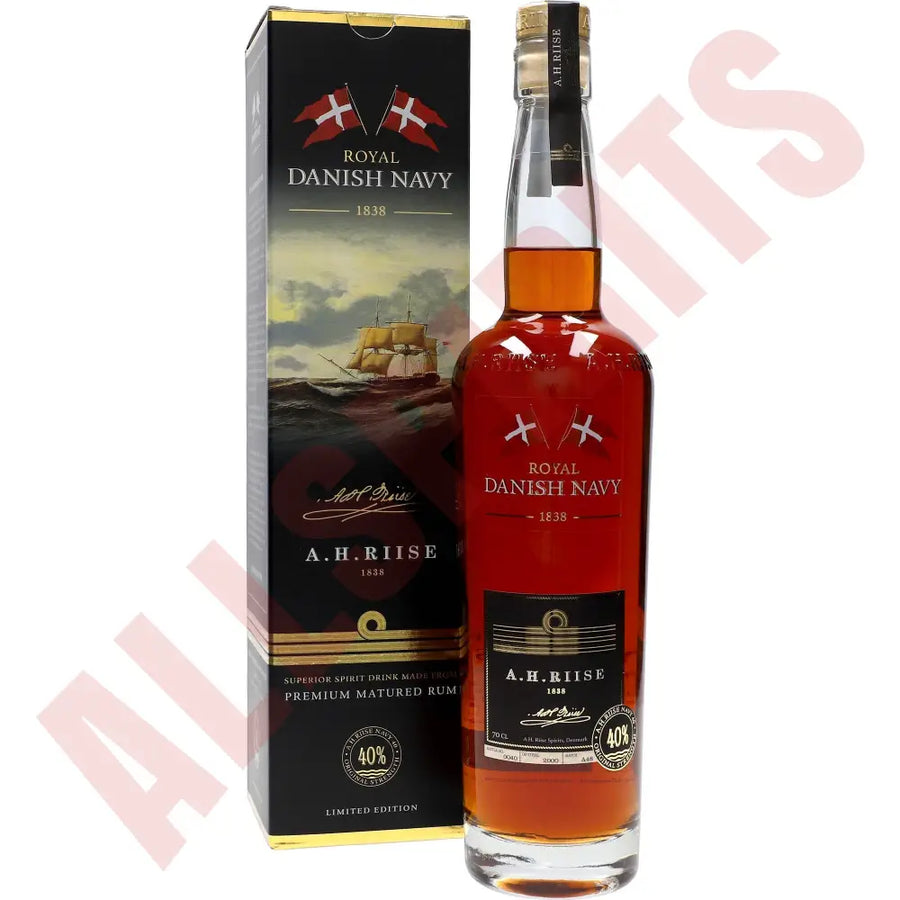 A.H. Riise Royal Danish Navy Rum Geschenkbox 40% 0,7 ltr. - AllSpirits