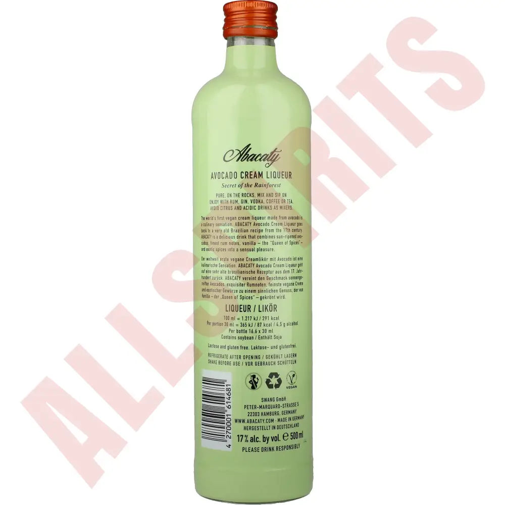 ABACATY Avocado Cream Liqueur 17 % 0,5 ltr. - AllSpirits