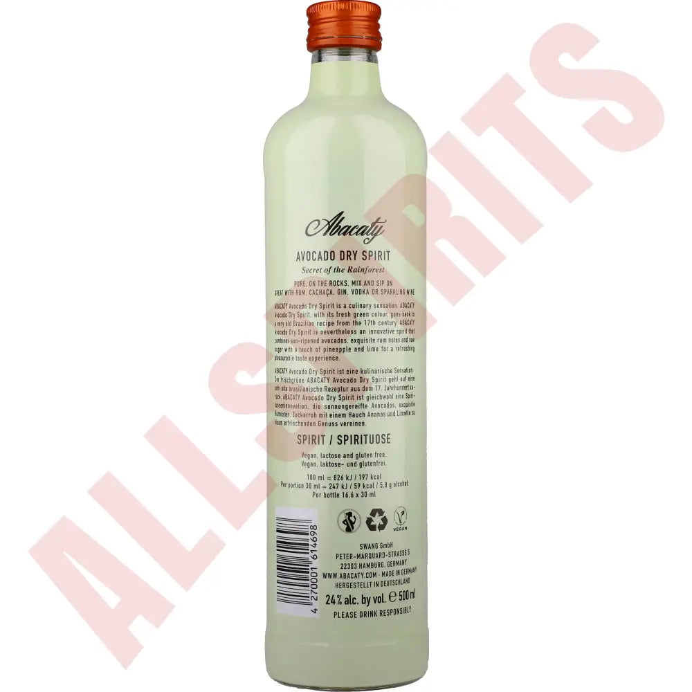 ABACATY Avocado Dry Spirit 24 % 0,5 ltr. - AllSpirits