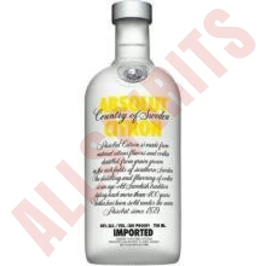 Absolut Citron Vodka 40% 0,7 ltr. - AllSpirits