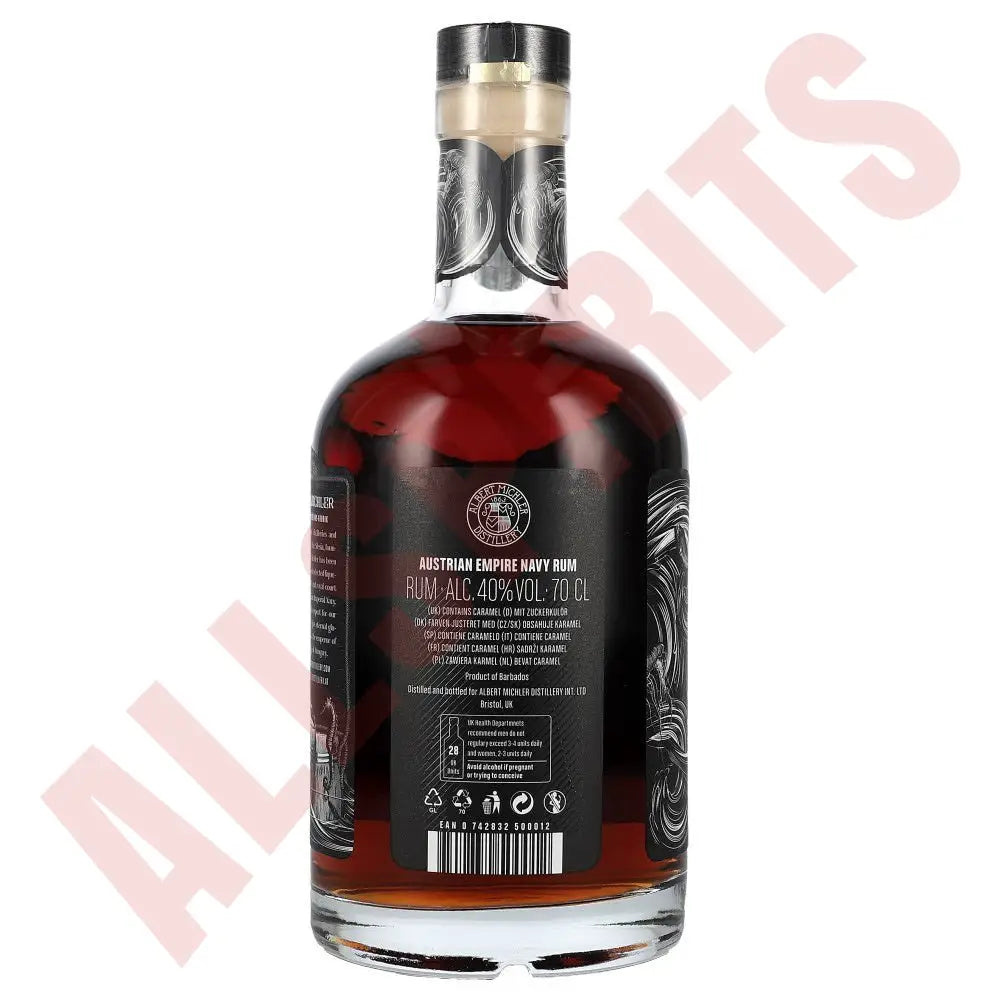 Austrian Empire Navy Rum Reserve 1863 40% 0,7 ltr. -GB- - AllSpirits