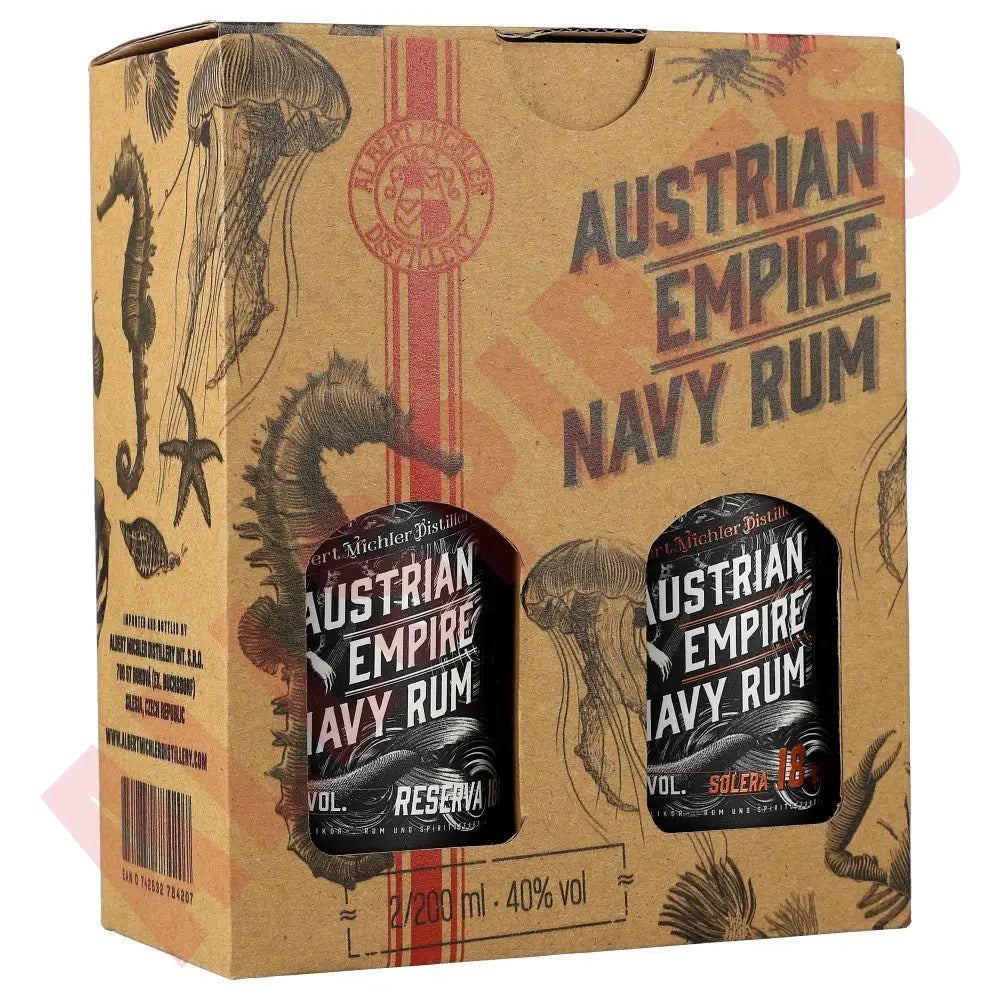 Austrian Empire Navy Rum Reserve 1863 + Solera 18YO 2x0,2L -GB- 40% - AllSpirits