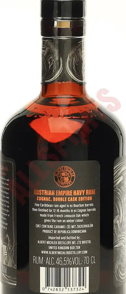 Austrian Empire Navy Rum Reserve Double Cask Cognac 0,7L -GB- 46,5% - AllSpirits