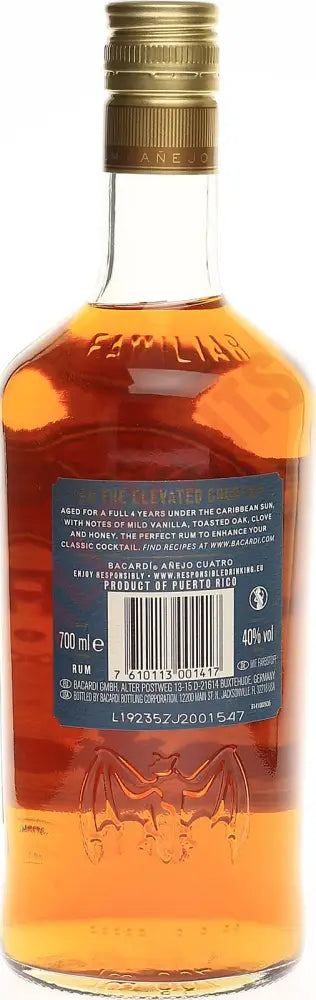 Bacardi Anejo 40% 0,7 ltr. - AllSpirits