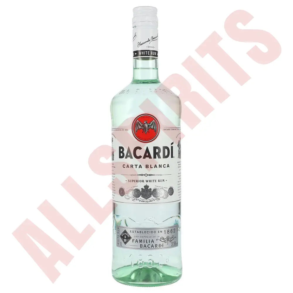 Bacardi Carta Blanca 37,5% 1 ltr. - AllSpirits