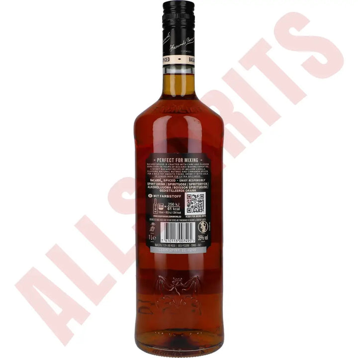 Bacardi Spiced 35% 1 ltr. - AllSpirits