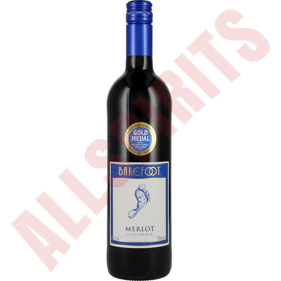 Barefoot Merlot 13,5% 0,75ltr - AllSpirits