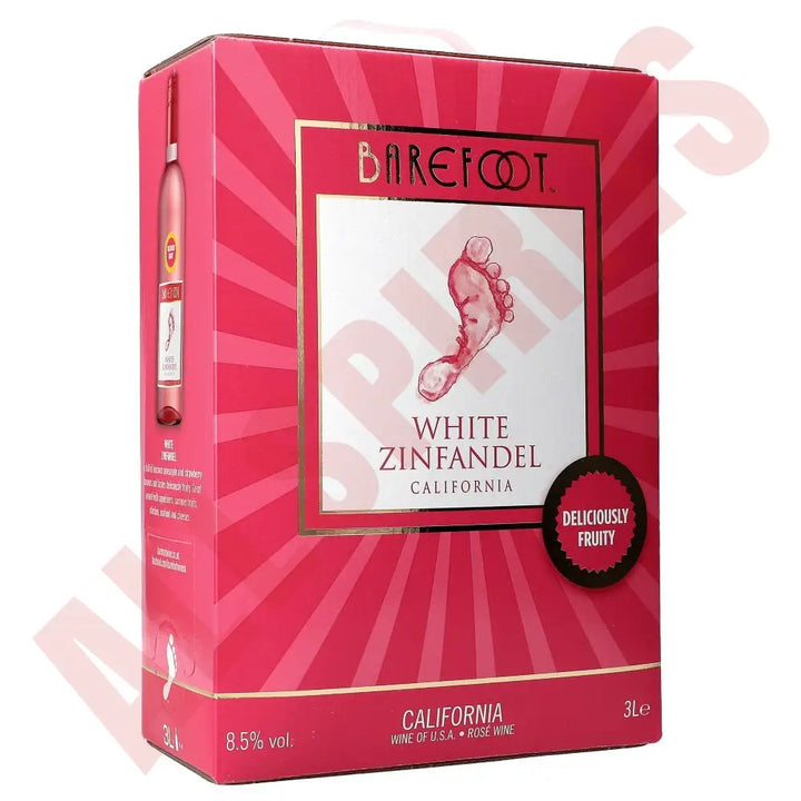 Barefoot White Zinfandel 8,5% 3 ltr. - AllSpirits