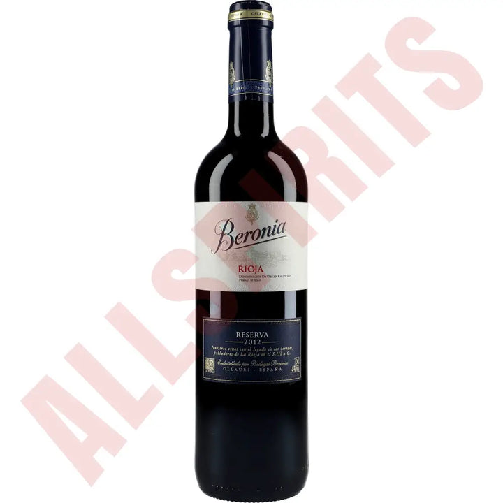 Beronia Rioja Reserva 14% 0,75 ltr - AllSpirits