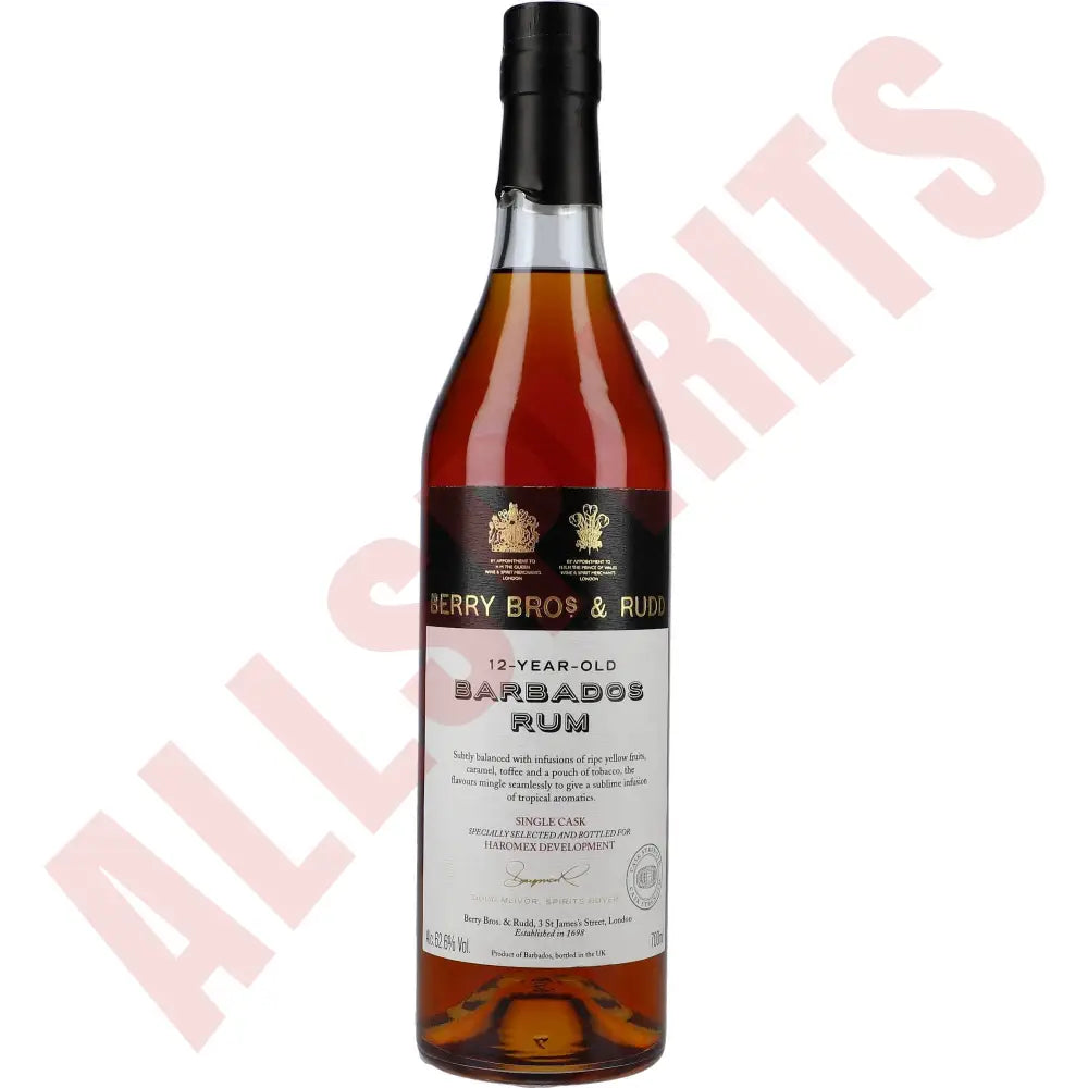 Berry Bros & Rudd Barbados Single Cask Rum Cask Strength 12YO 62,6% 0,7L - AllSpirits